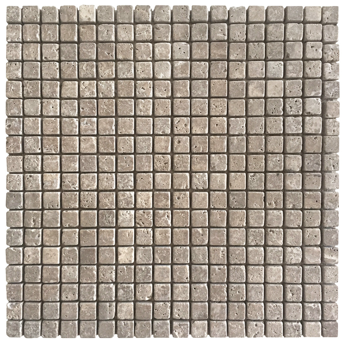 5/8" x 5/8" Mosaic Noce Tumbled