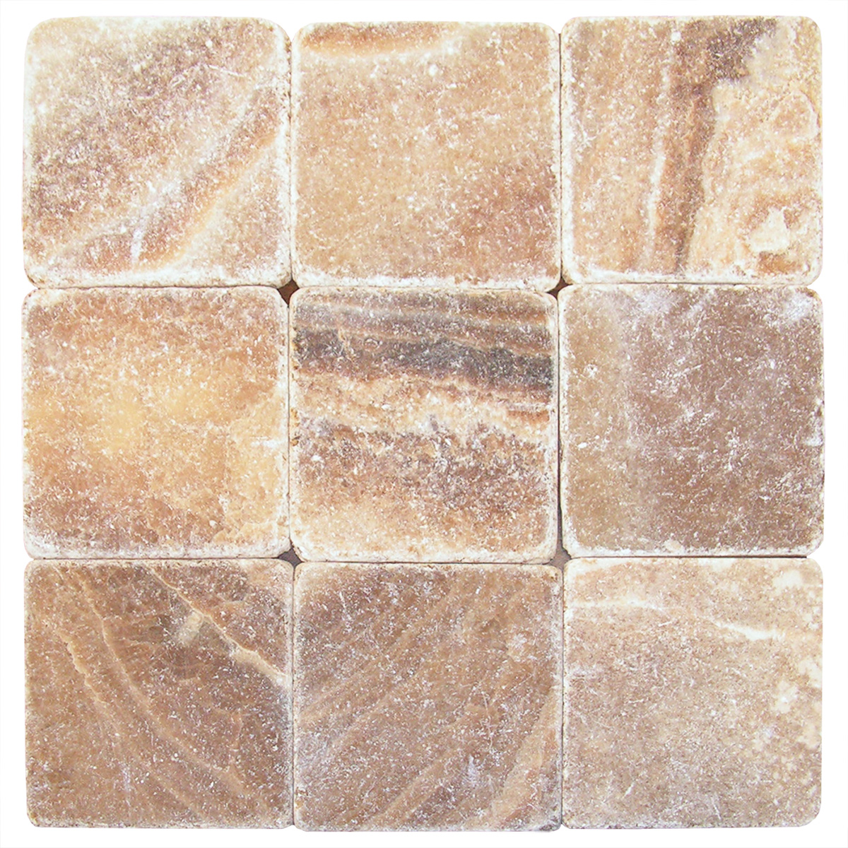 4" x 4" Tile Caramella Tumbled - Image 2