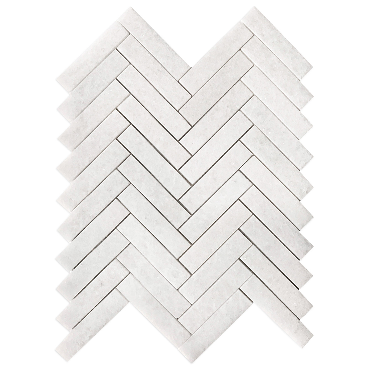Herringbone White Crystalline Polished