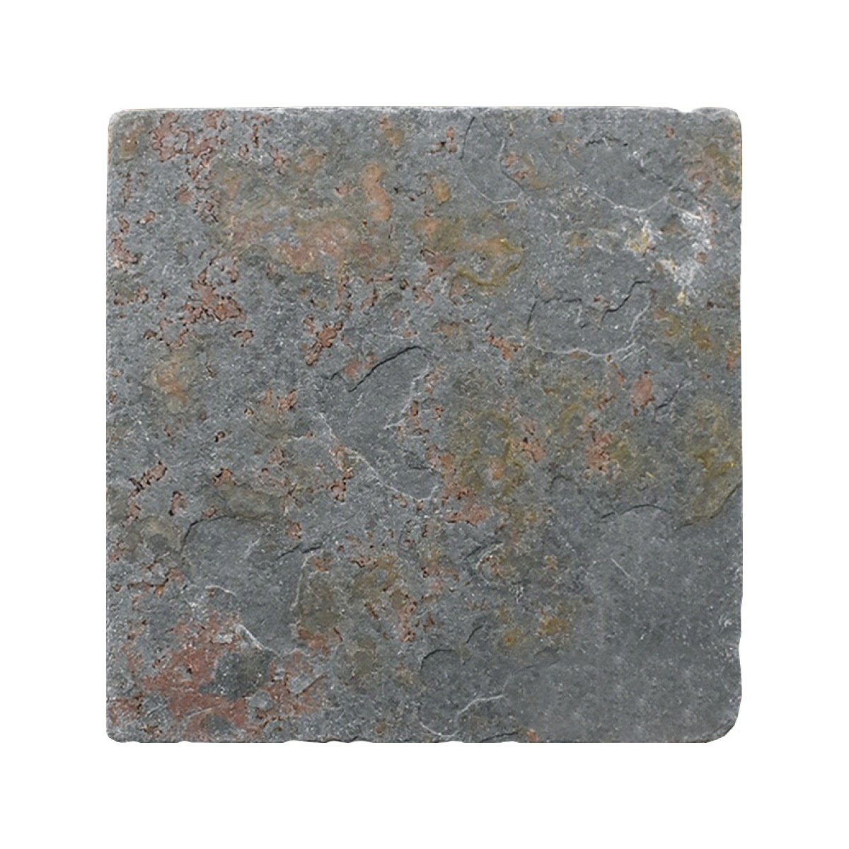 8" x 8" Tile Multicolor Autumn Cleft & Gauged