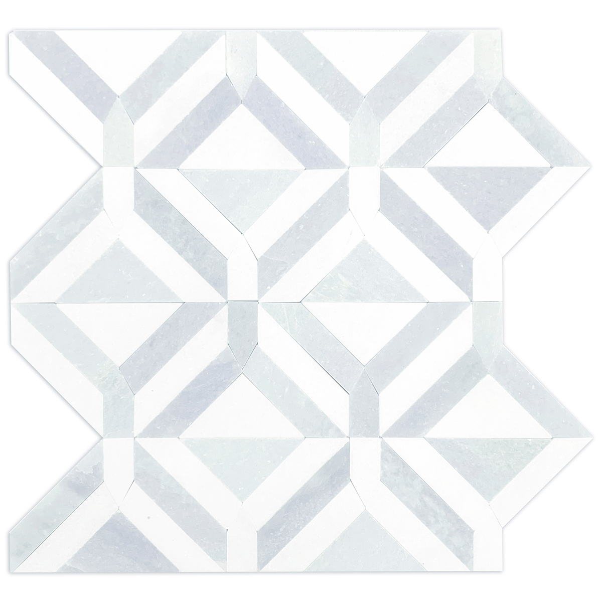 Chaplin 2. Blue Bliss, White Thassos Honed