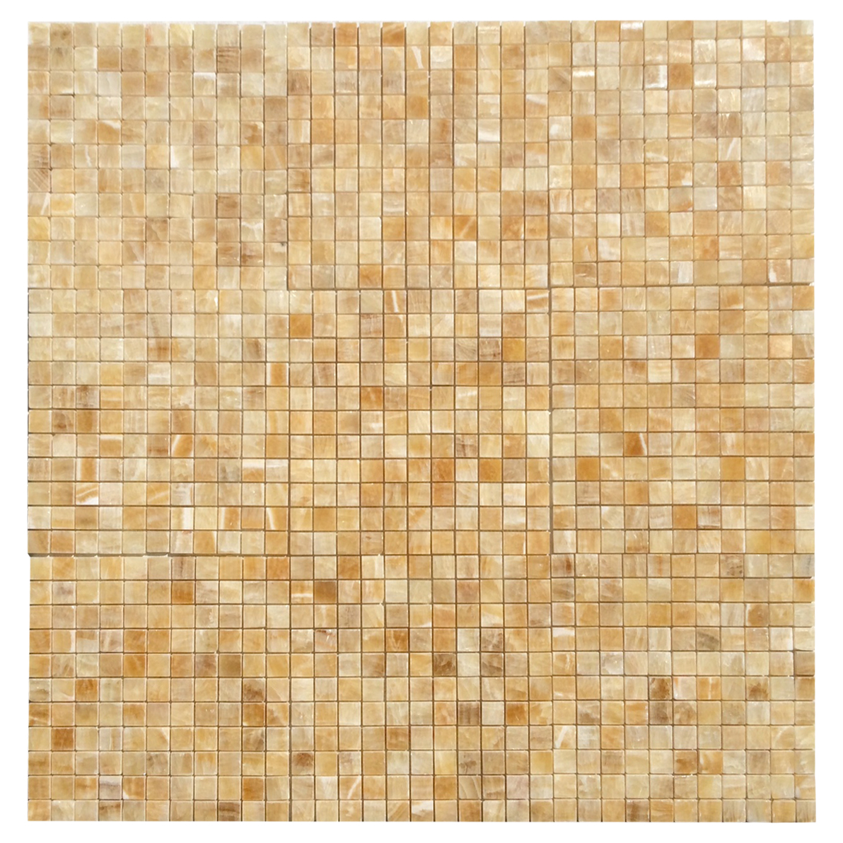 1" x 1" Mosaic Golden Honey Polished - Image 2