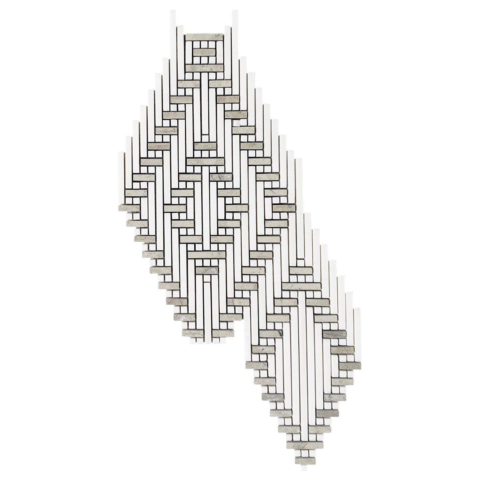 Vienna Diamond 2. White Elegant Select, Ash Grey Honed