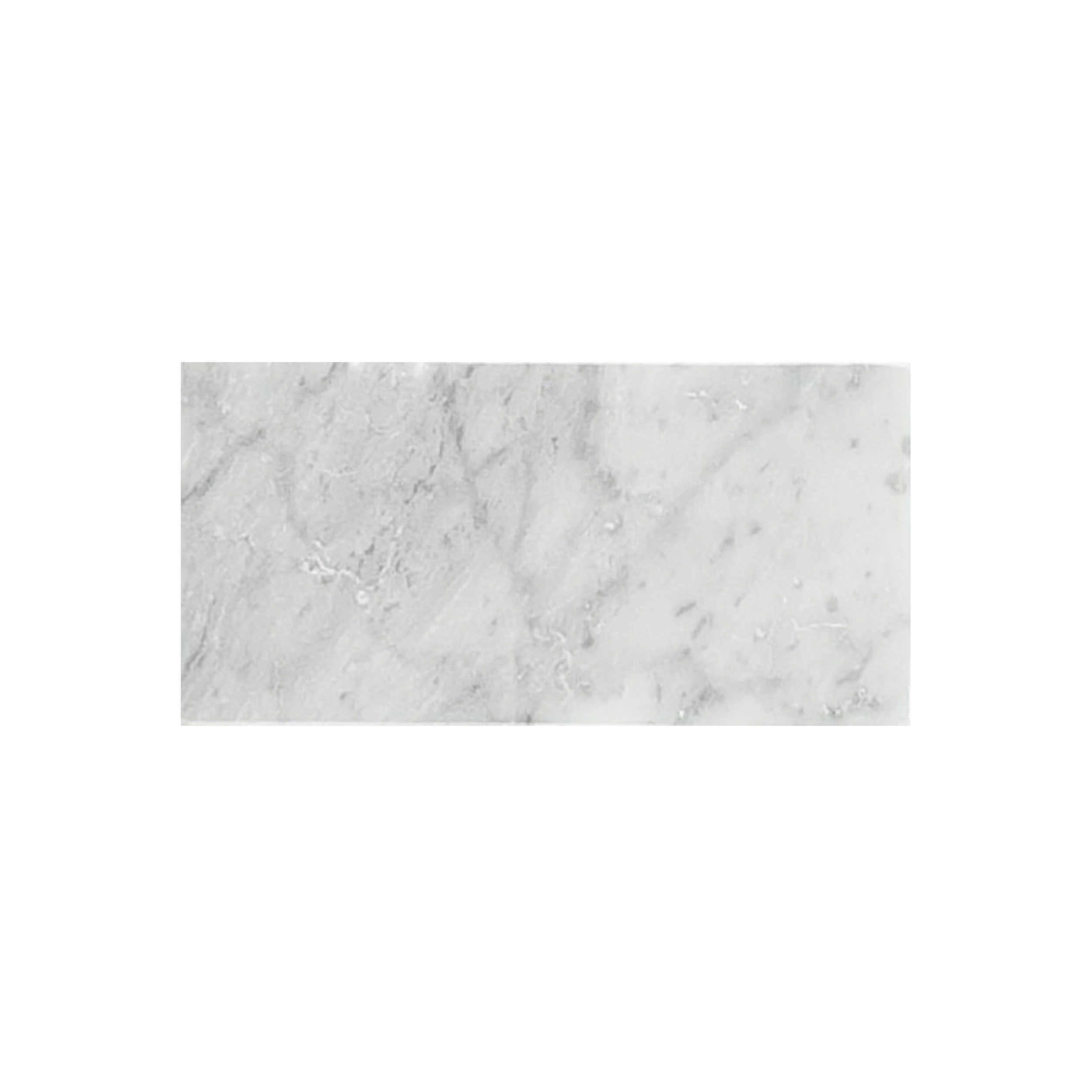3" x 6" Tile White Carrara Regular Honed