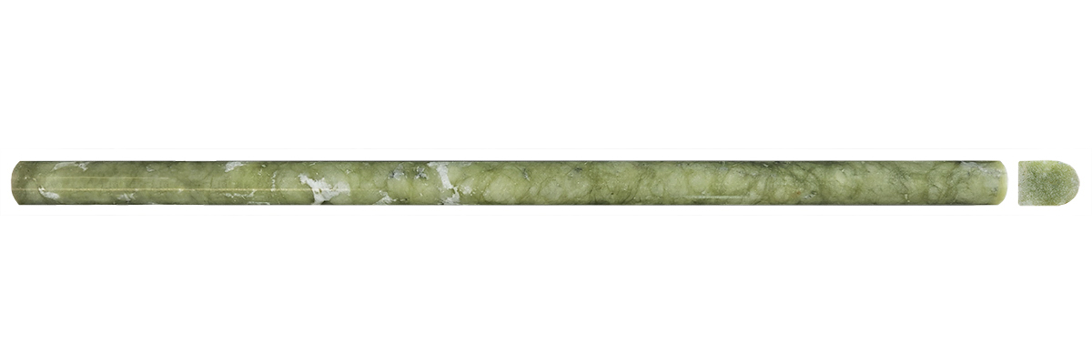 5/8" Bullnose Green Olivine Polished