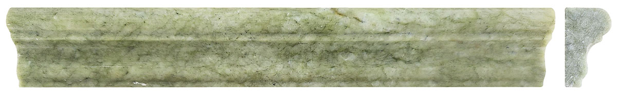 France Ogee Green Olivine Polished