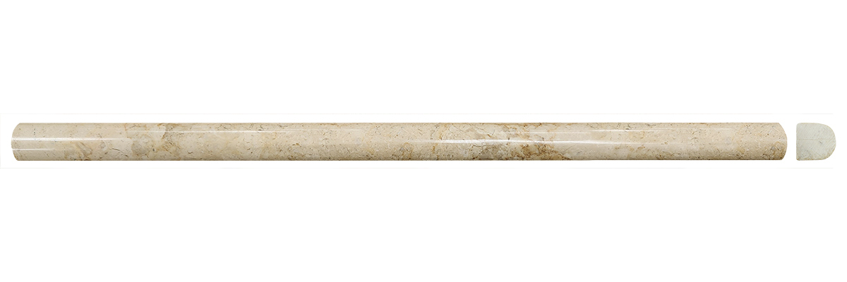 5/8" Bullnose Sahara Gold Polished