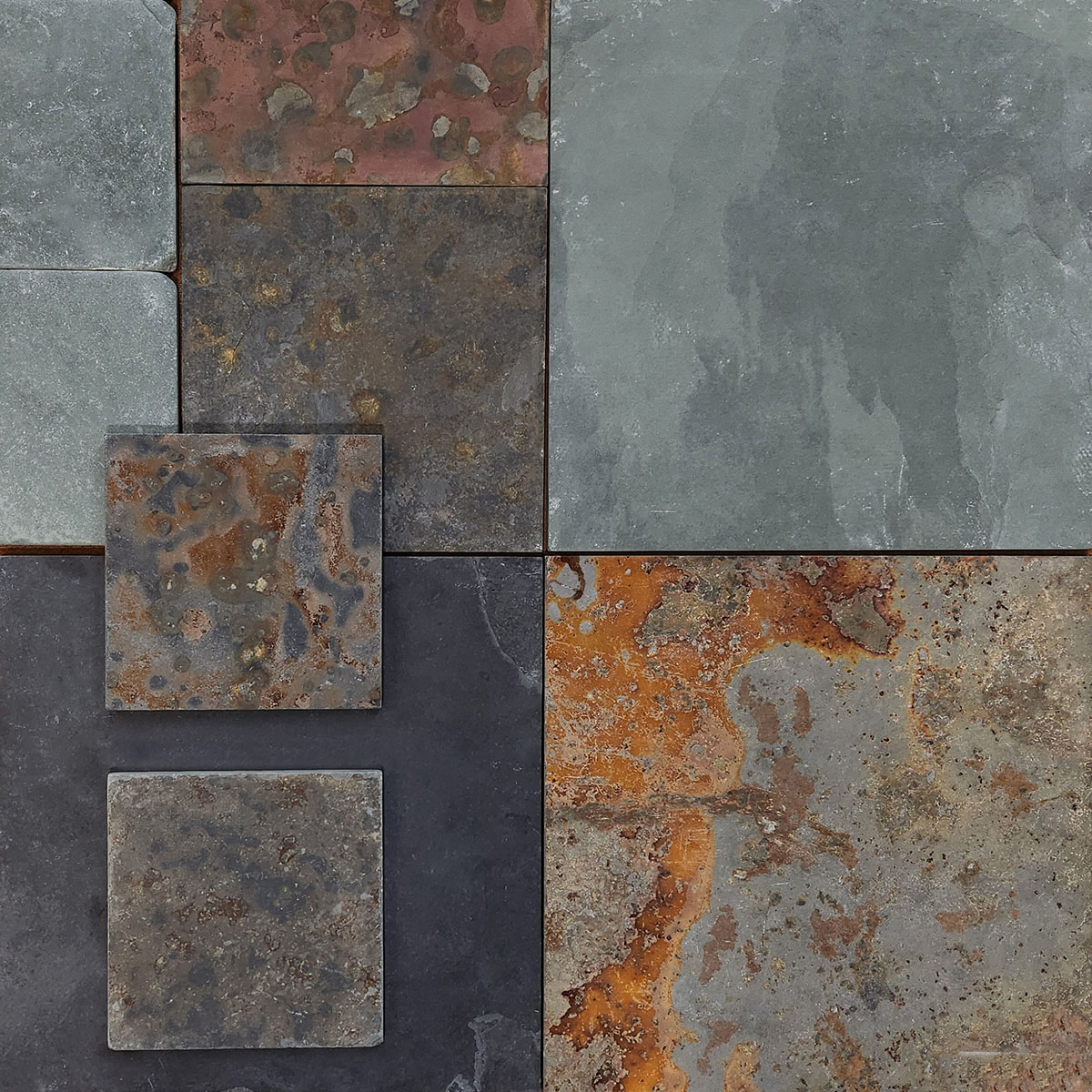 6" x 6" Tile Multicolor Autumn Tumbled - Image 3
