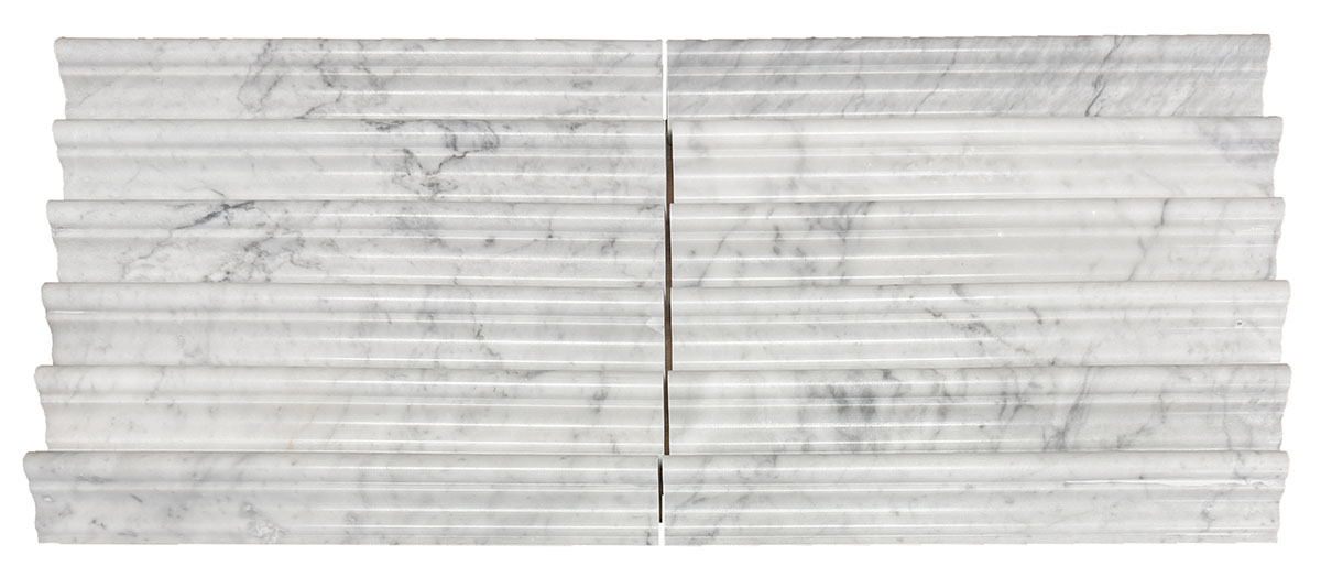 France Ogee White Carrara Premium Honed - Image 2