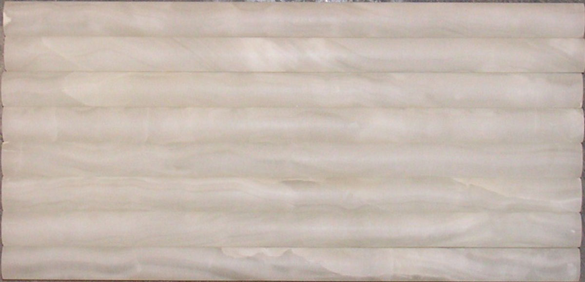 3/4" Bullnose White Persian Cloud Premium Honed - Image 2