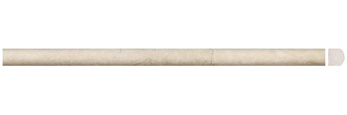 5/8" Bullnose Crema Orro Honed